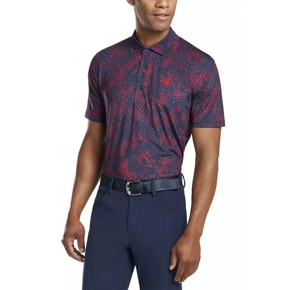 G/Fore Herc Entertainment Service Men's Starry Night Polo Shirt Size L - Picture 1 of 5